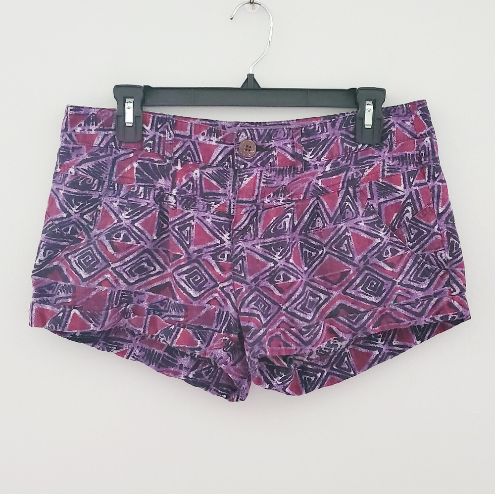Forever 21 purple pink linen blend shorts size 29